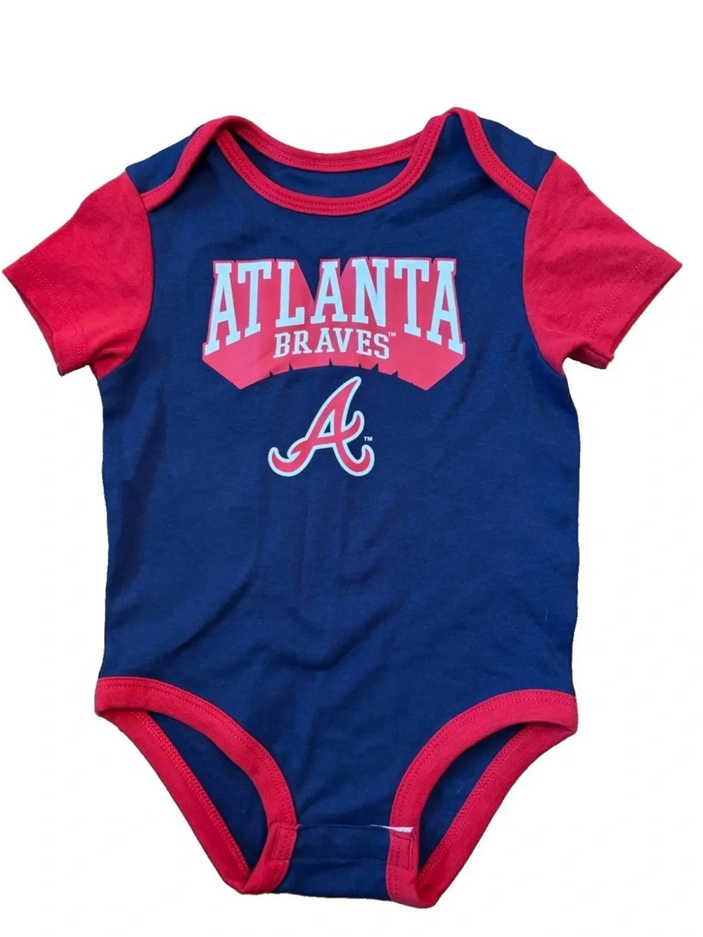 Atlanta Braves Baby Boys 3-Pack Bodysuits - 12 Months